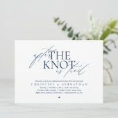 Invitation After The Knot Tied, Post Wedding Elopement Brunch (Debout devant)