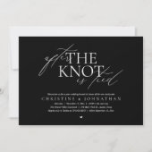 Invitation After The Knot Tied, Post Wedding Elopement Brunch (Devant)