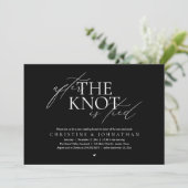 Invitation After The Knot Tied, Post Wedding Elopement Brunch (Debout devant)