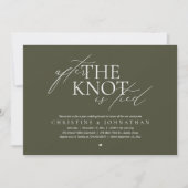 Invitation After The Knot Tied, Post Wedding Elopement Brunch (Devant)
