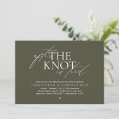 Invitation After The Knot Tied, Post Wedding Elopement Brunch (Debout devant)