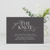 Invitation After The Knot Tied, Post Wedding Elopement Brunch (Debout devant)