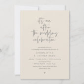 Invitation After the wedding celebration, modern brunch (Devant)