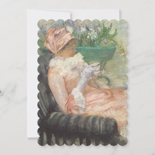 Invitation Afteroon Tea Party Fête des mariées Impressionnism (Devant)