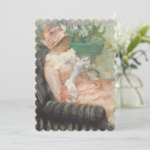 Invitation Afteroon Tea Party Fête des mariées Impressionnism (Debout devant)