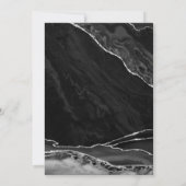 Invitation Agate Black Silver 40e anniversaire (Dos)