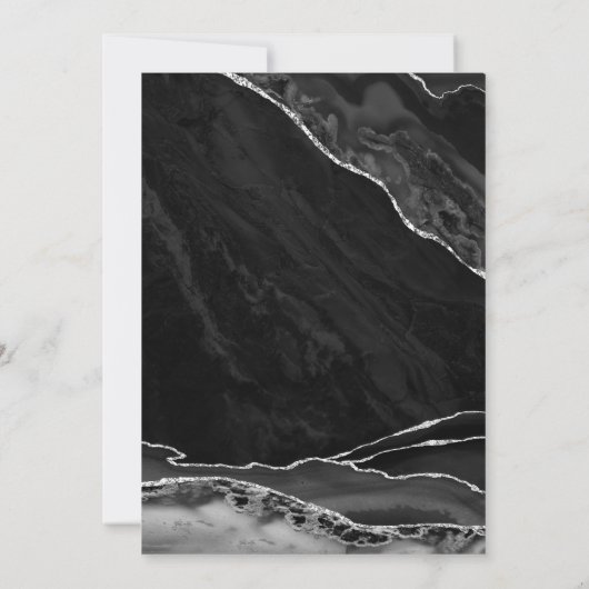 Invitation Agate Black Silver 70e anniversaire (Dos)