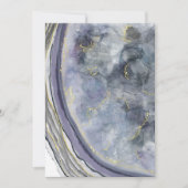 Invitation Agate bleue et noire (Devant)