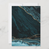 Invitation Agate Gold Turquoise 90e anniversaire (Dos)