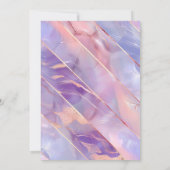 Invitation Agate Rose Violet Espagnol 40e Anniversaire Pour E (Dos)
