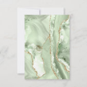 Invitation agate verte merci (Dos)