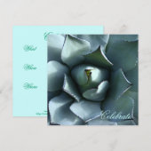 Invitation agave bleu (Devant / Derrière)