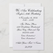 Invitation Âgé à la perfection Anniversaire / Autre invitatio (Dos)