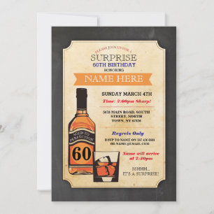 Invitation Âgé à la perfection Anniversaire Cheers Whisky Inv