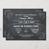 Invitation Âgé À La Perfection Anniversaire N'Importe Quel Âg (Devant / Derrière)