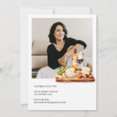 Invitation Âgé à la perfection Élégant vin 50e anniversaire (Dos)