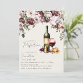 Invitation Âgé à la perfection | Fête d'anniversaire du vin (Debout devant)