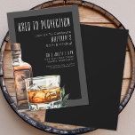 Invitation Âgé à la perfection Fête d'anniversaire masculine<br><div class="desc">Âgé à la perfection : Célébrez une étape importante avec cette invitation sophistiquée pour l'anniversaire masculin au whisky. Dotée d'une bouteille de whisky et d'un verre d'aquarelle audacieux sur le côté droit, cette décoration ajoute une touche moderne à un thème classique. "Il est vieilli à la perfection" grace le haut...</div>