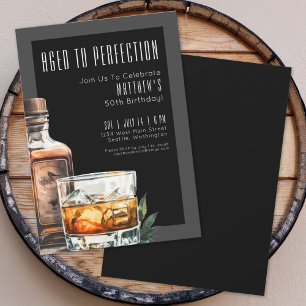 Invitation Âgé à la perfection Fête d'anniversaire masculine