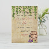 Invitation Âgé À La Perfection Vin Amateur Anniversaire Fête  (Debout devant)