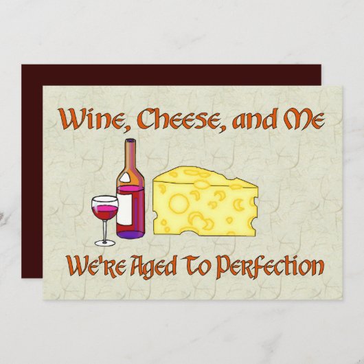 Invitation Âgé à perfection (Devant / Derrière)