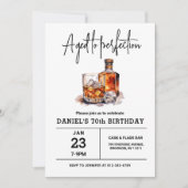 Invitation Âgé à Perfection 70e fête d'anniversaire de Whiske (Devant)