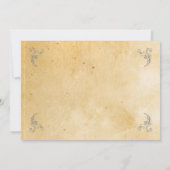 Invitation Âgé au cru de la photo des hommes d'anniversaire (Dos)