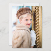 Invitation AGE Retro Anniversaire Cocktail Party ajouter la p (Dos)