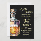 Invitation Aged to Perfection Men 94th Whiskey Birthday  (Devant)