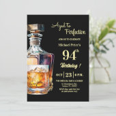 Invitation Aged to Perfection Men 94th Whiskey Birthday  (Debout devant)