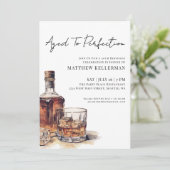 Invitation Aged To Perfection Men's 50th Birthday Party (Debout devant)