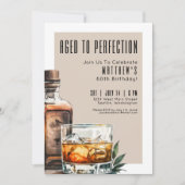 Invitation Aged To Perfection Men's 60th Birthday Party (Devant)