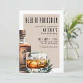 Invitation Aged To Perfection Men's 70th Birthday Party (Debout devant)