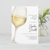 Invitation Aged to perfection white wine birthday party  (Debout devant)