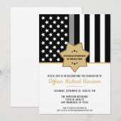 Invitation Agent correctionnel Partie de graduation de la lig (Devant / Derrière)