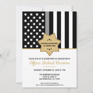 Invitation Agent correctionnel Partie de graduation de la lig