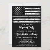 Invitation Agent de correction du drapeau américain à la retr (Devant)