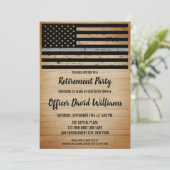 Invitation Agent de Correction Retraite Thin Gray Line Inv (Debout devant)
