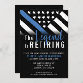 Invitation Agent de l'application de la loi du Parti de la re (Devant / Derrière)