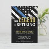 Invitation Agent de l'application de la loi du Parti de la re (Debout devant)