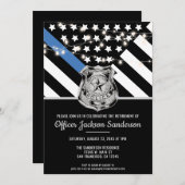 Invitation Agent de police à la retraite (Devant / Derrière)