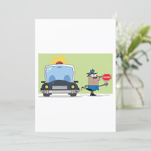 Invitation Agent de police du dessin