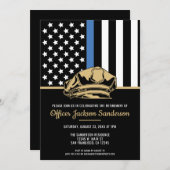 Invitation Agent de police Retraite de la force publique (Devant / Derrière)