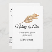 Invitation Agent de signature de prêt public notaire ajouter (Devant / Derrière)