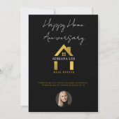 Invitation Agent immobilier de luxe Happy Home Anniversaire (Devant)