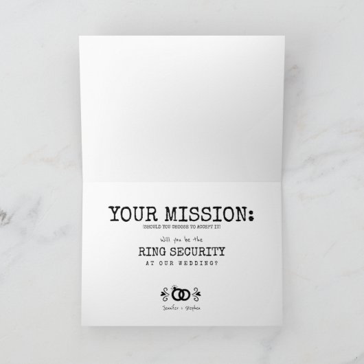 Invitation Agent spécial et sécurité des anneaux - Propositio (Intérieur)