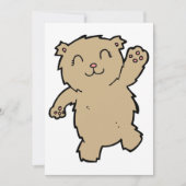 Invitation Agiter Adorable Ours Souriant (Devant)