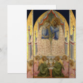 Invitation Agnolo Gaddi - Le couronnement de la Vierge (Devant / Derrière)