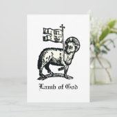 Invitation Agnus Dei L'Agneau Pascal de Dieu Beaux-Arts (Debout devant)