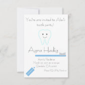 Invitation Agra Hadig Tooth Party (Devant)